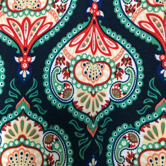 LulaRoe Julia Dress in navy and coral size Med - Picture 2 of 3